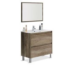 Mueble de baño con espejo Dakota 2 cajones