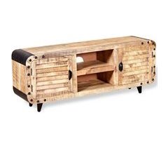 Mueble TV de madera de mango rugosa estilo industrial 2502141