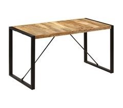 Mesa de comedor madera maciza 140x70