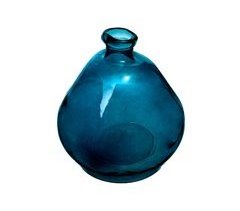 Jarrón vidrio azul STORM 50 cm