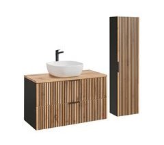 Conjunto mueble lavabo individual y columna Gaia