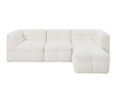 Chaise longue GINGER reversible blanca