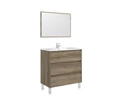 Mueble de baño con espejo Dakota 3 cajones Nordik