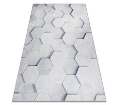 Alfombra lavable ANDRE 1180 Panal Hexágono 3D 120x170