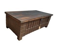 Mesa baúl de centro de madera