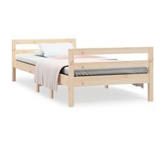 Estructura de cama madera maciza de pino 90x200