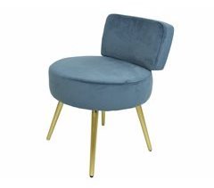 Mini sillón VELVET azul