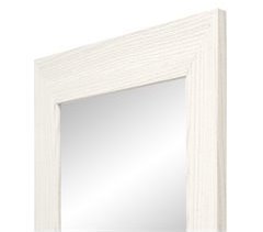 Espejo de Pared cuerpo entero - Modelo MDF8 color blanco con veta madera de 55x150 cm