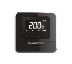 Termostato inteligente Ariston, Cube Black, Compatible con App Ariston Net