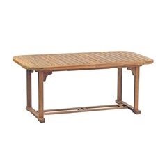 Mesa de jardín extensible de madera Brian 100x180