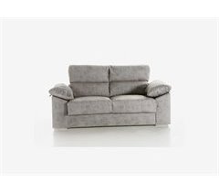 Sofa de 2 plazas gris plata DANIELA 2