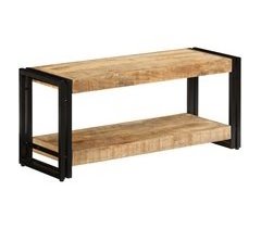 Mueble TV madera maciza de mango estante estilo industrial 2502028