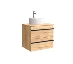 Mueble de baño BORN con perfil de tirador | Lavabo sobre encimera 60