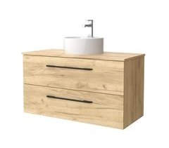 Mueble de baño Morai con tirador  | Lavabo sobre encimera 100