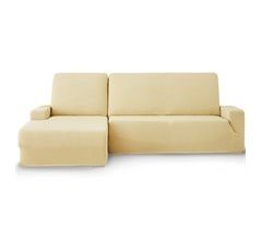 Eiffel Textile Funda de sofa chaise longue elástica adaptable dos piezas. Milan. Chaise Longue Izquierdo Brazo Corto