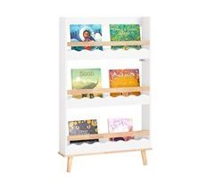 Librería Infantil para niños de Altura de 3 Niveles SoBuy KMB77-W