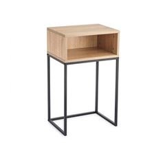 Mini mesa HYDRA madera y metal 40x30x68 cm