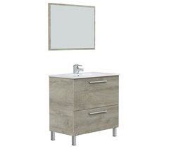 Mueble baño Luis 1 cajón 1 puerta espejo, sin lavabo, Alaska