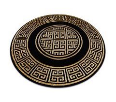 Alfombra GLOSS círculo moderno elegante marco griego 150x150