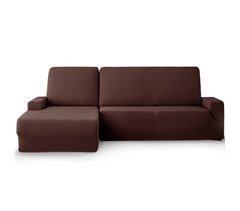 Eiffel Textile Funda de sofa chaise longue elástica adaptable dos piezas. Milan. Chaise Longue Izquierdo Brazo Corto