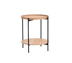 Mini mesa ROUND madera y metal