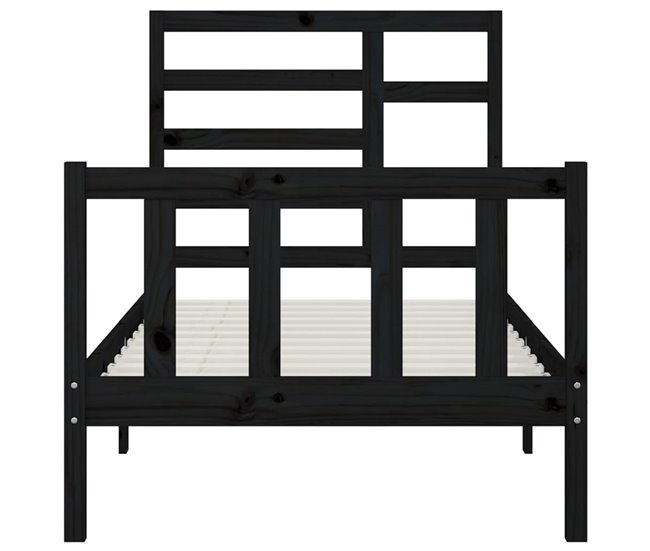 Estructura de cama 90x200 Negro