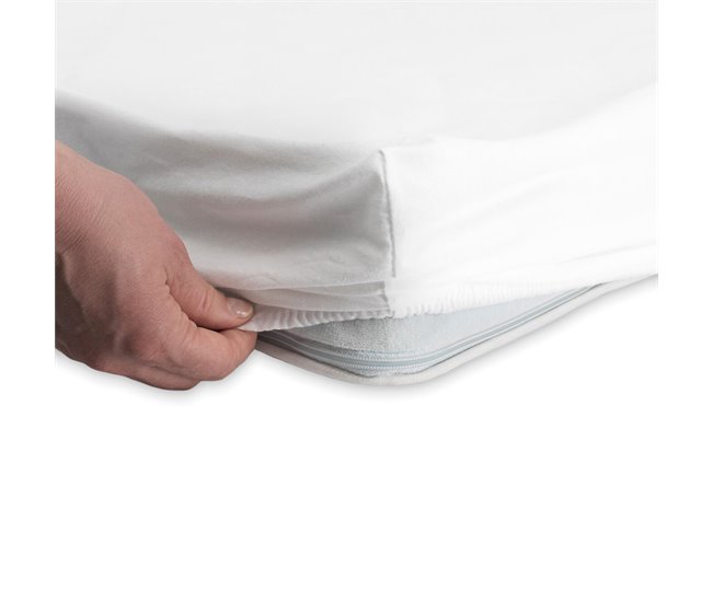 2 Bajeras ajustables de cuna 100% algodón Blanco