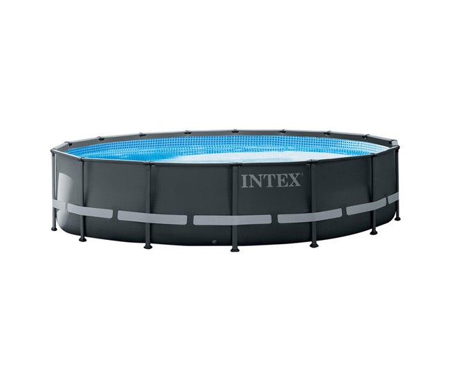 Piscina elevada redonda INTEX Ultra XTR Frame 488x122 cm con depuradora Gris