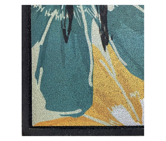 Acomoda Textil – Felpudo de Entrada, Alfombra Rectangular de Goma Multicolor