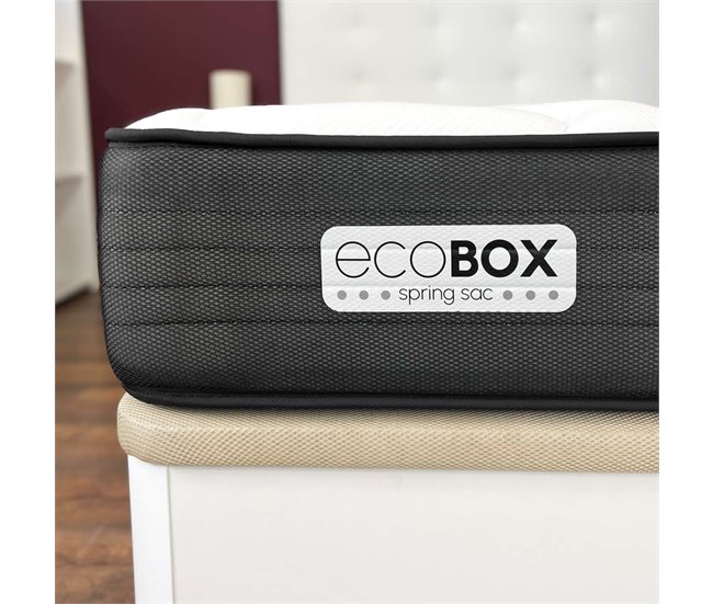 Colchón de Muelles Ensacados + Viscoelástica Eco Box 