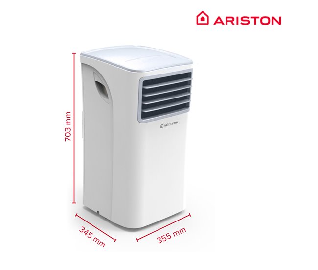 Aire acondicionado portatil, Ariston, Mobis 9000, Clase Energetica A Blanco Lacado
