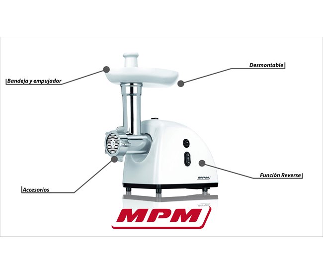 Picadora de carne MPM MMM-05 Blanco