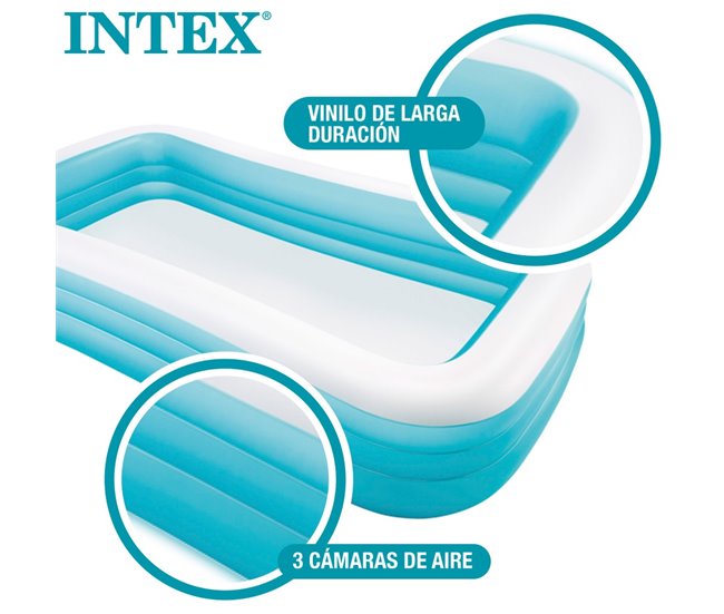 Piscina hinchable INTEX rectangular 305 x 183 x 56 cm - 1020 l Azul