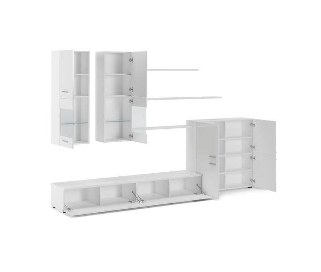 Mueble para Salón - Iluminación LED - Modelo Beta 300 Blanco