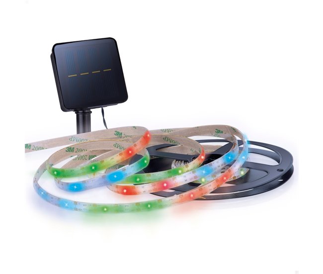 Tiras LED solar autoadhesivas Aktive Multicolor