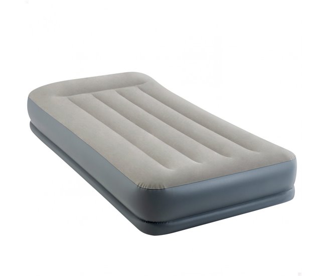 Colchón hinchable individual INTEX Dura-Beam Standard Pillow Rest Mid-Rise Gris