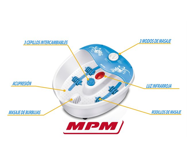 Masajeador  de pies MPM MMS01 Blanco