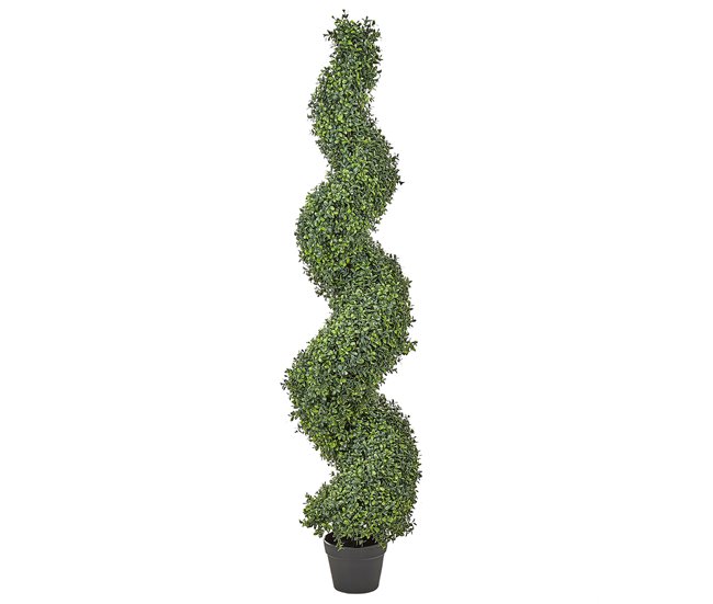 Beliani Planta artificial SPIRAL TREE Verde