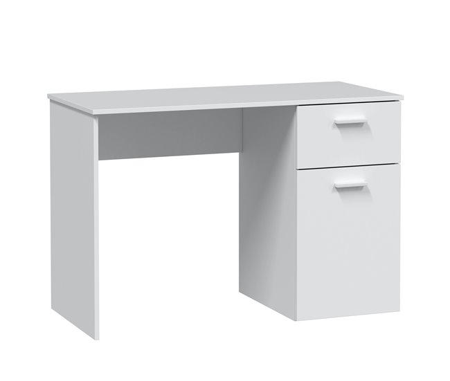 Mesa de escritorio Huelva 1 puerta 1 cajón blanco Blanco