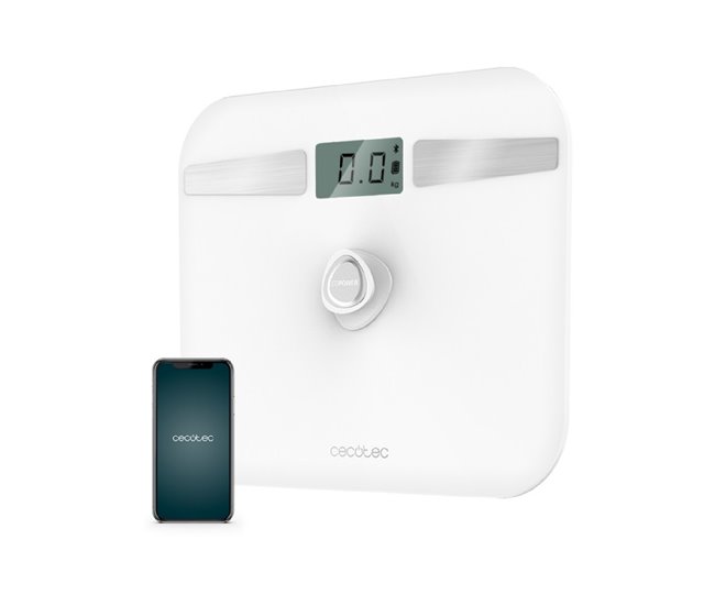 Báscula de baño Surface Precision EcoPower 10200 Smart Healthy White Cecotec Blanco