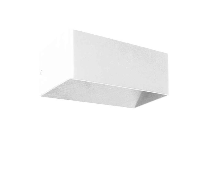 Aplique De Pared Aluminio Serie Maya Blanco