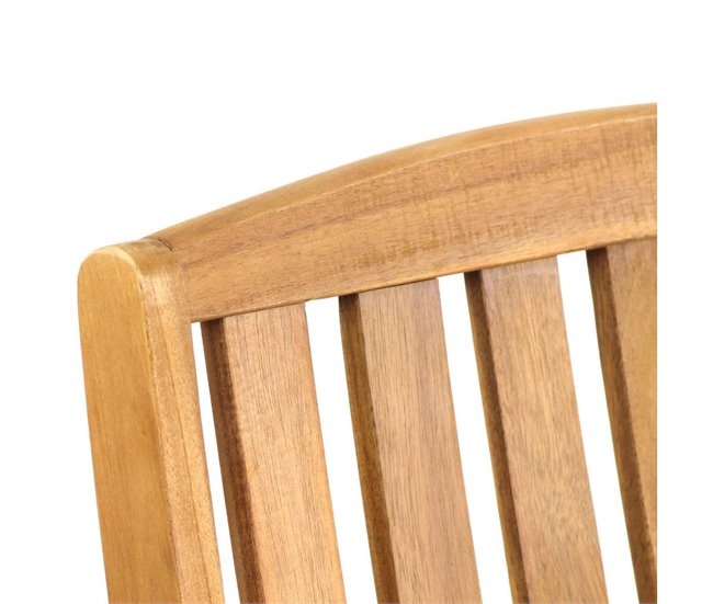 Set 2 sillas de exterior Navis de madera natural Madera