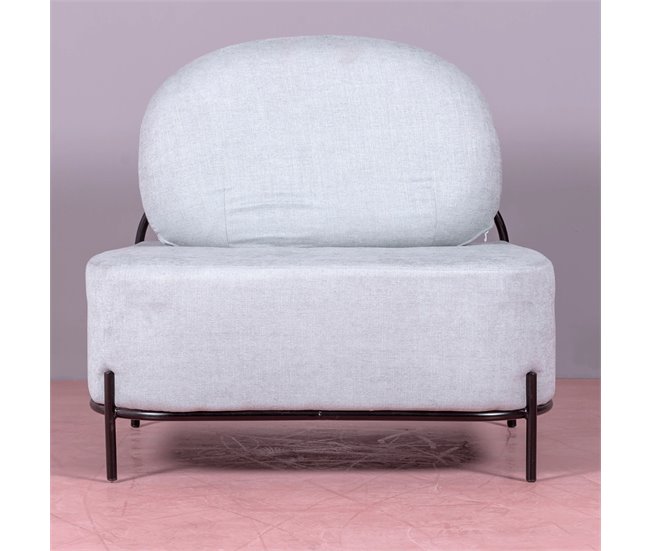 Sofá de 1 plaza de diseño minimalista - Clair Azul