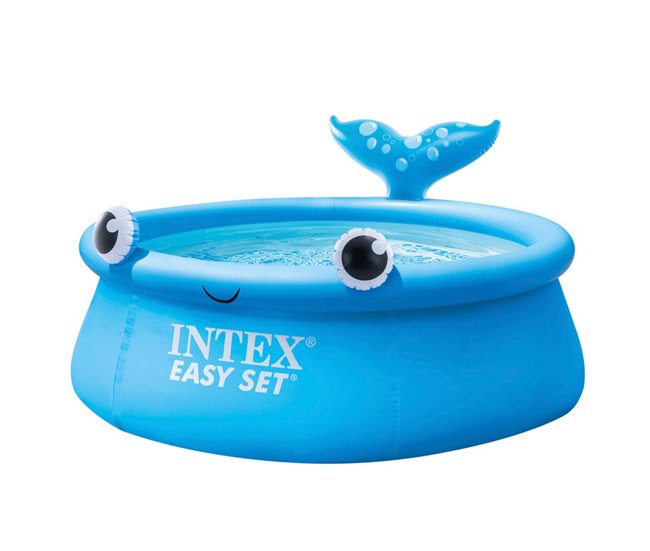 Piscina hinchable infantil ballena Easy Set INTEX Azul