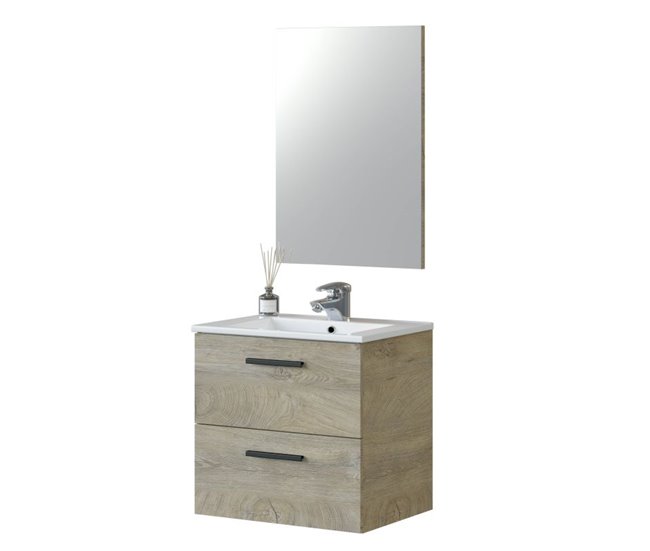 Mueble de baño Aruba con Espejo 60 Madera
