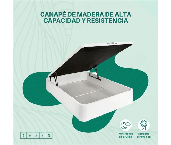 Canapé Madera Alta Resistencia Bezen 150x200 Blanco