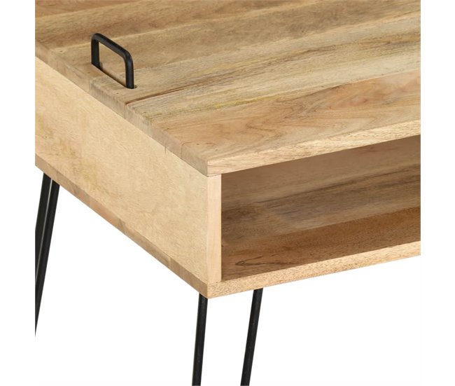 Mueble para TV madera de mango maciza estilo 2502133 Marron