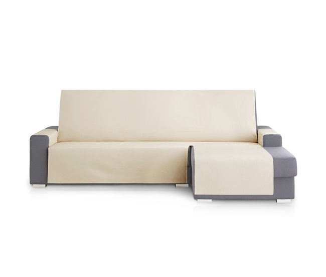 Protector Cubre Sofá Royale Chaise Longue Derecho Extra Beige