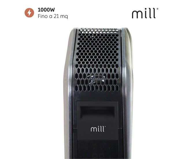 Refrigerador de aceite negro y termostato Proheat Ltd. MILL AB H1000DN Negro