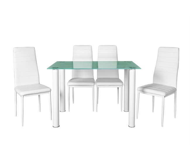 Conjunto de mesa 120x70 Blanco